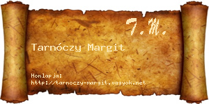 Tarnóczy Margit névjegykártya